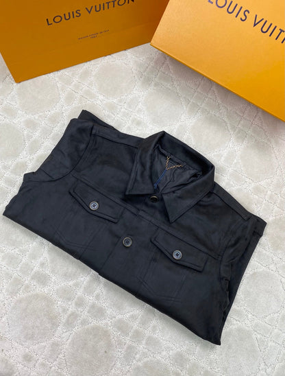 260917 New high-quality suede fabric comfortable design custom-made zipper coat