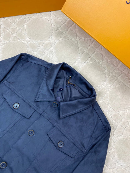 260917 New high-quality suede fabric comfortable design custom-made zipper coat