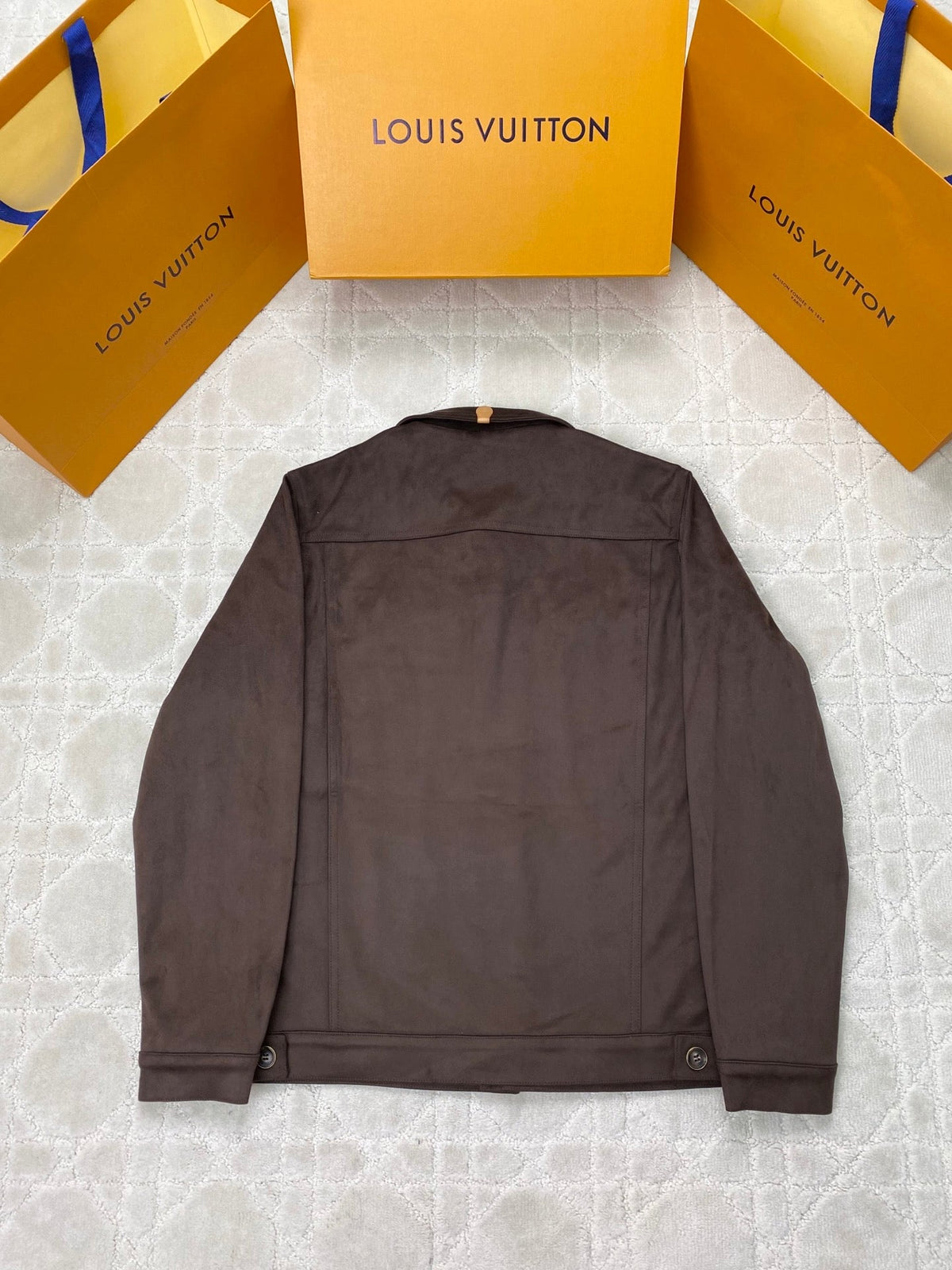 260917 New high-quality suede fabric comfortable design custom-made zipper coat