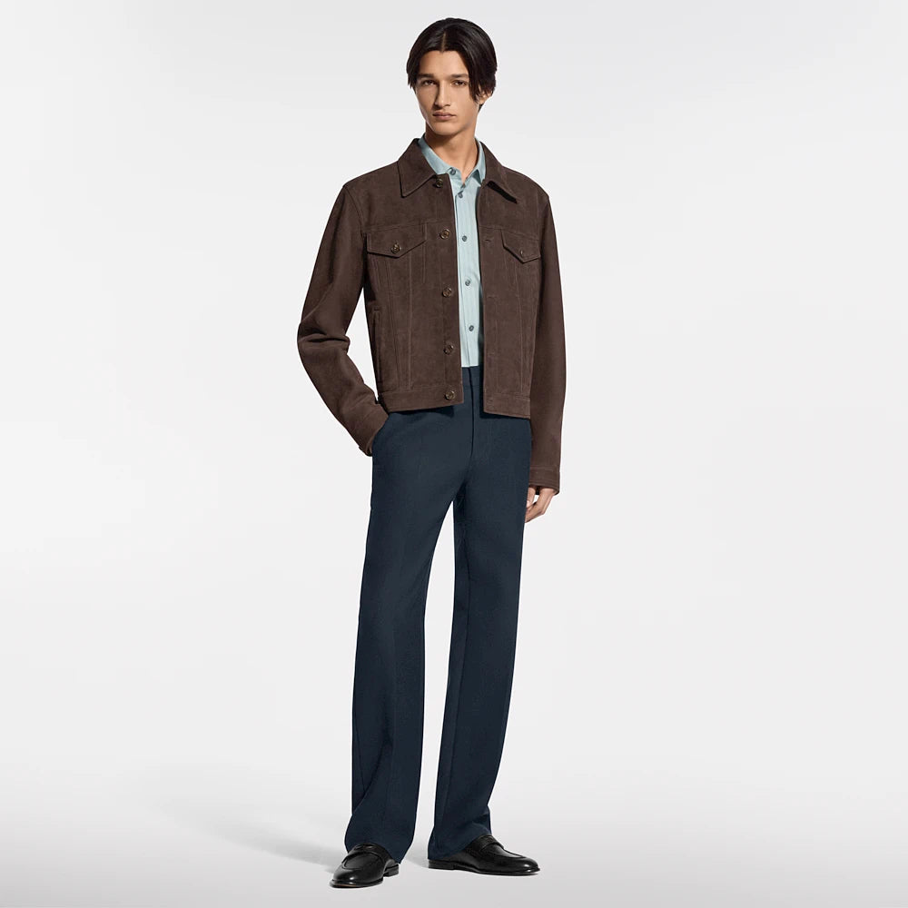 260917 New high-quality suede fabric comfortable design custom-made zipper coat