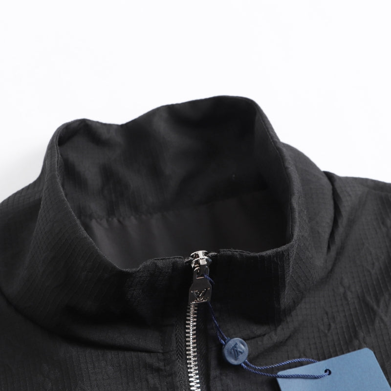 260917 New high-quality full-print workwear style stand-up collar hooded coat