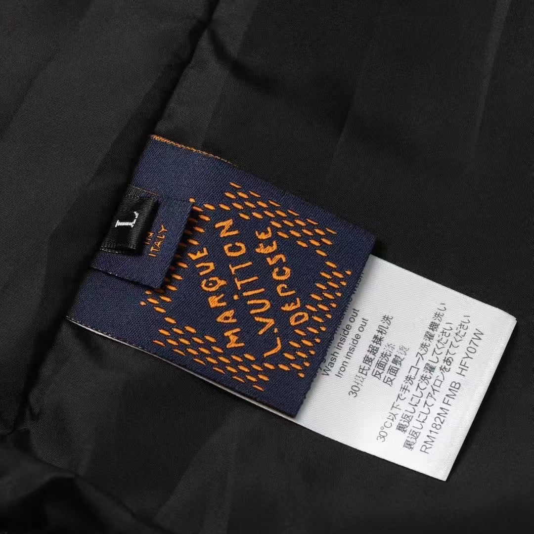 260917 New high-quality full-print workwear style stand-up collar hooded coat