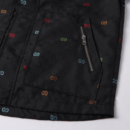 260917 New high-quality heavy-duty full-print windproof jacket with zipper closure