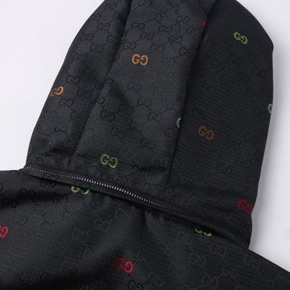 260917 New high-quality heavy-duty full-print windproof jacket with zipper closure