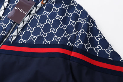 260917 New high-quality quilted and printed design windproof parka with zipper closure