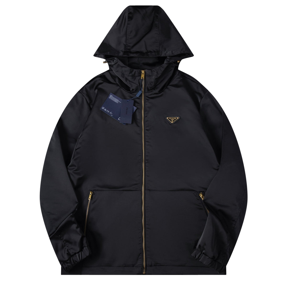 260917 New high-quality heavy-duty pocket windproof zipper coat with chain link design