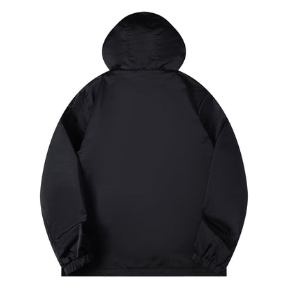 260917 New high-quality heavy-duty pocket windproof zipper coat with chain link design