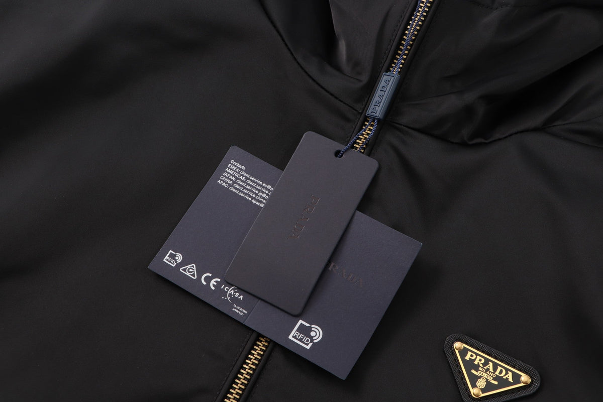 260917 New high-quality heavy-duty pocket windproof zipper coat with chain link design