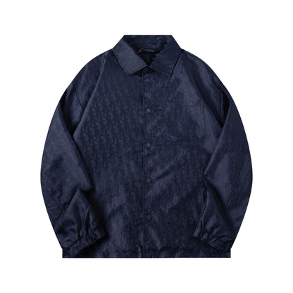 260917 New high-quality full-printed textured full-printed retro coat