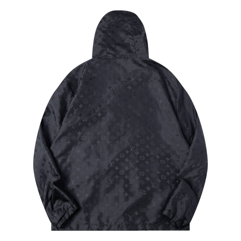 260917 New high-quality fully-printed jacquard zipper heavy-duty windproof jacket coat
