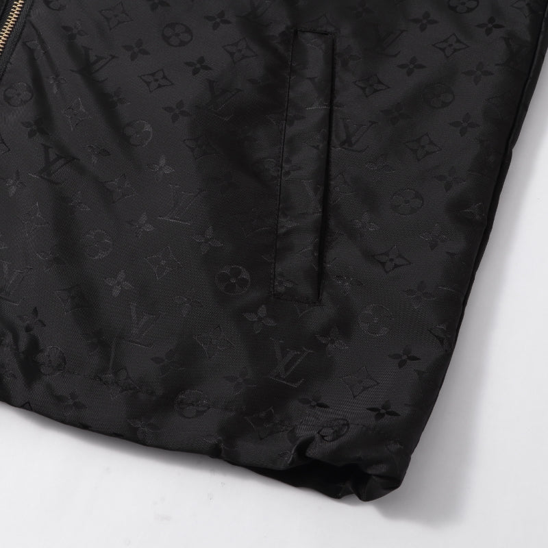 260917 New high-quality fully-printed jacquard zipper heavy-duty windproof jacket coat
