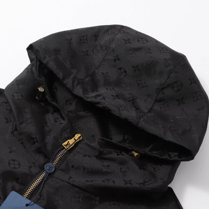 260917 New high-quality fully-printed jacquard zipper heavy-duty windproof jacket coat