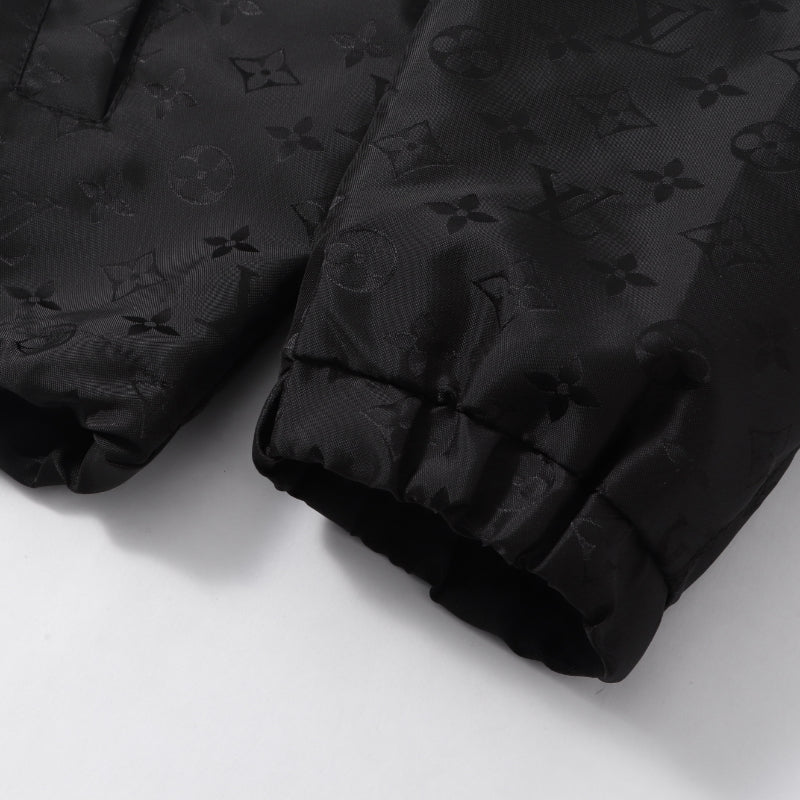 260917 New high-quality fully-printed jacquard zipper heavy-duty windproof jacket coat