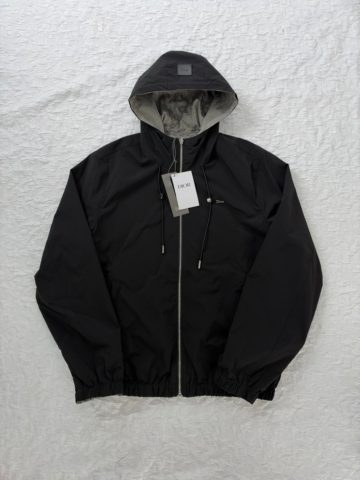 260928 New high-quality casual full-print jacquard double-sided wearable hooded jacket