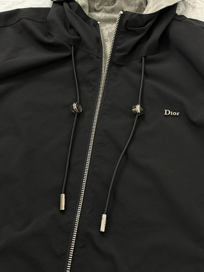 260928 New high-quality casual full-print jacquard double-sided wearable hooded jacket