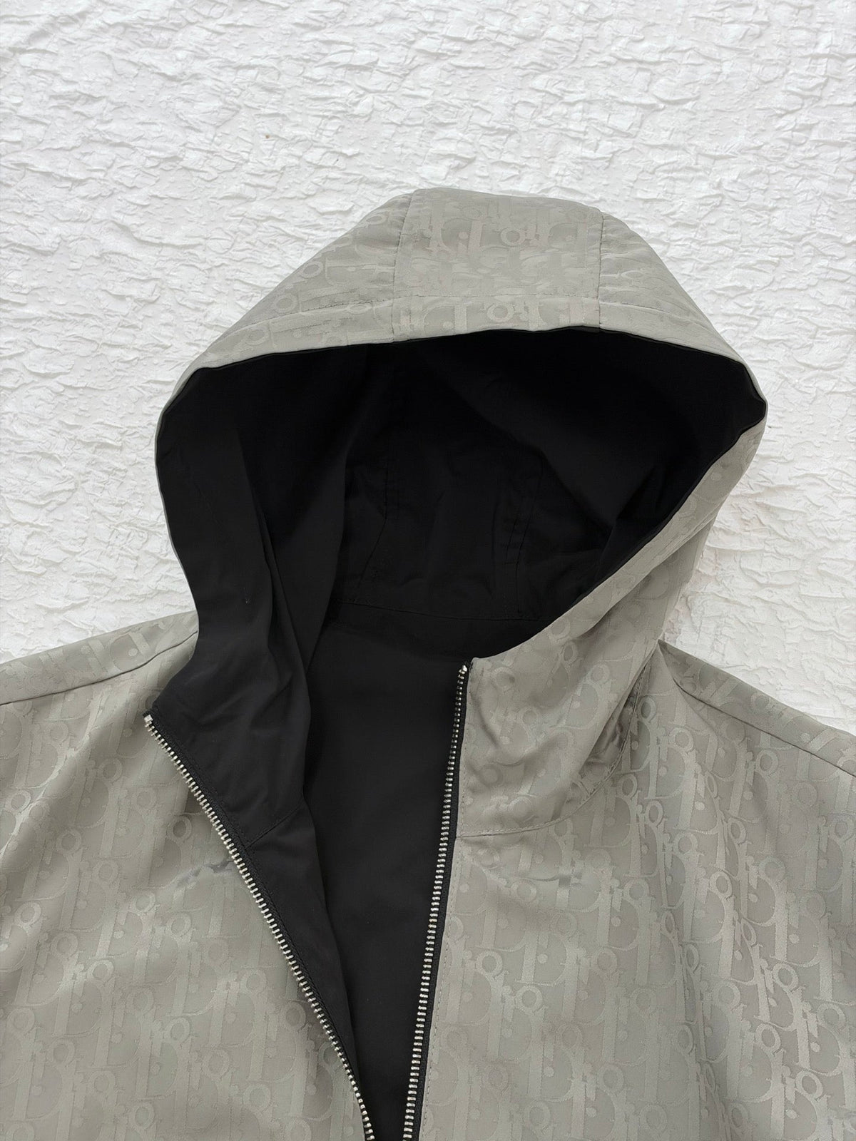 260928 New high-quality casual full-print jacquard double-sided wearable hooded jacket