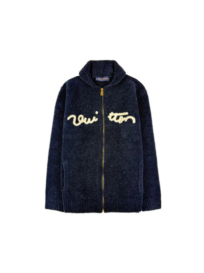260928 New high-quality towel-textured jacquard zipper hoodie coat