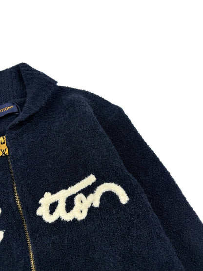 260928 New high-quality towel-textured jacquard zipper hoodie coat