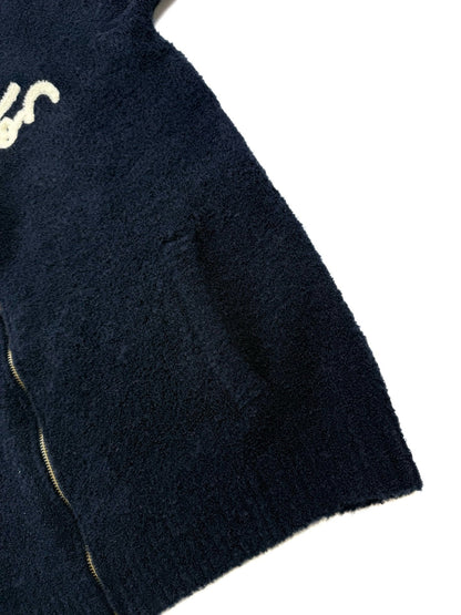 260928 New high-quality towel-textured jacquard zipper hoodie coat