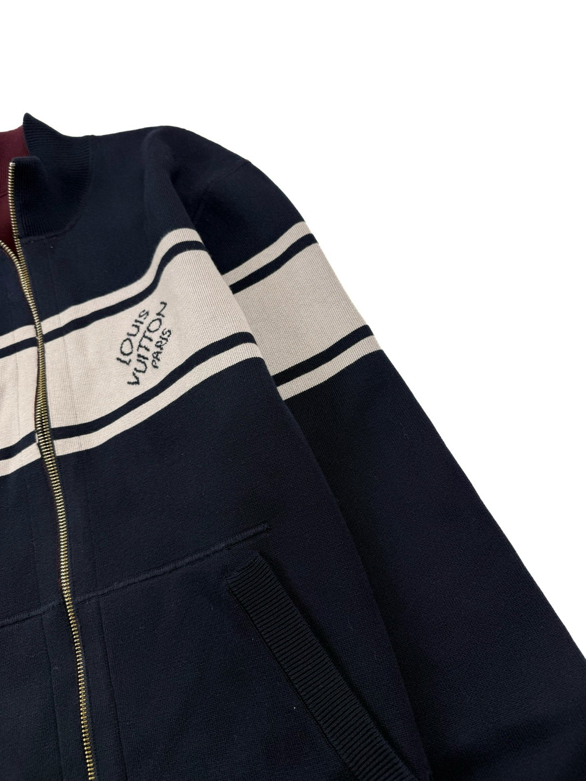 260928 New high-quality multi-color reversible long-sleeved pullover with a high collar and zipper closure