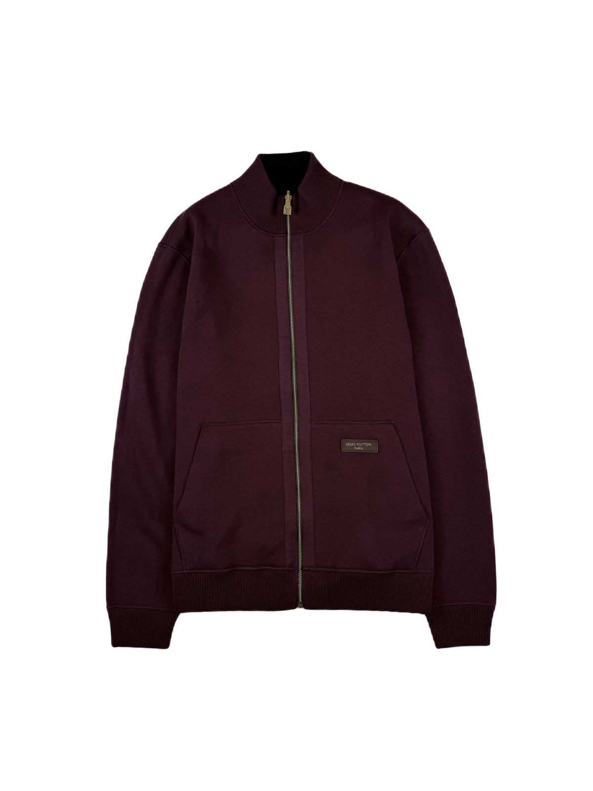 260928 New high-quality multi-color reversible long-sleeved pullover with a high collar and zipper closure