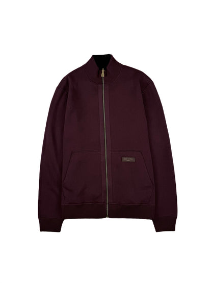 260928 New high-quality multi-color reversible long-sleeved pullover with a high collar and zipper closure