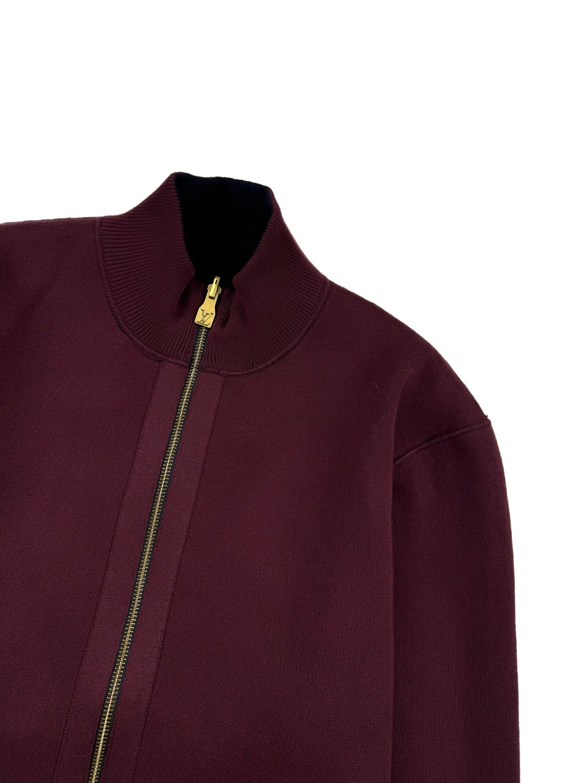 260928 New high-quality multi-color reversible long-sleeved pullover with a high collar and zipper closure