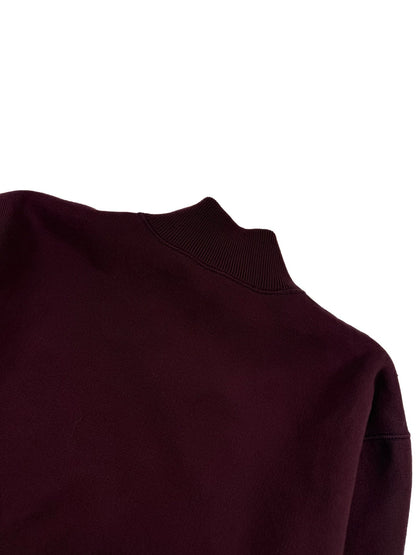 260928 New high-quality multi-color reversible long-sleeved pullover with a high collar and zipper closure