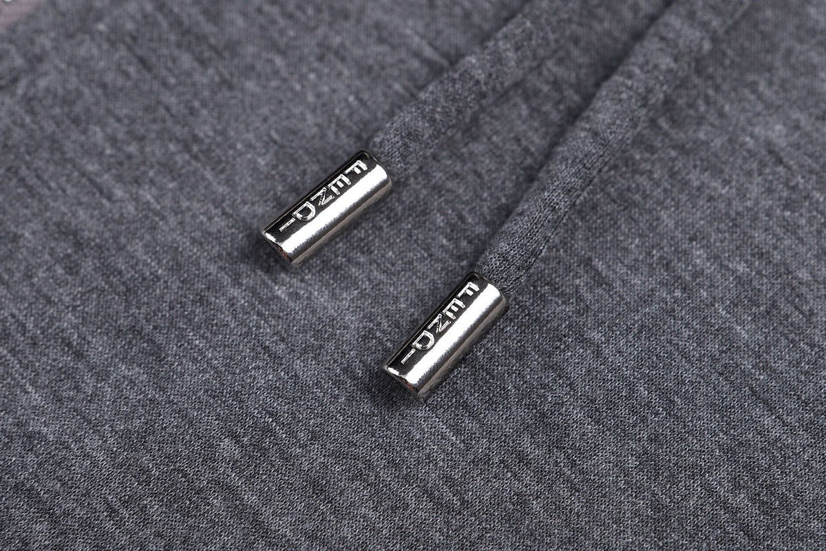 260928 New high-quality embroidered cotton-lined pullover with full-print zipper hood