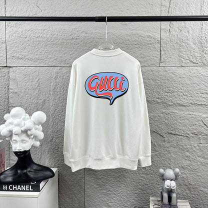 260928 New high-quality basic simple-print round-neck hoodie