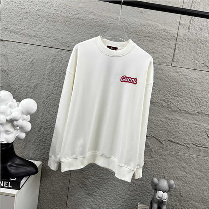 260928 New high-quality basic simple-print round-neck hoodie