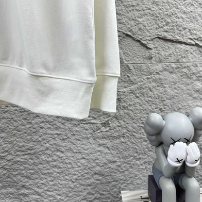 260928 New high-quality basic simple-print round-neck hoodie