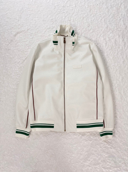 260928 New high-quality textured perforated uniform design jacket