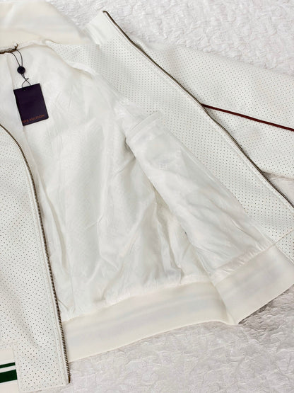 260928 New high-quality textured perforated uniform design jacket