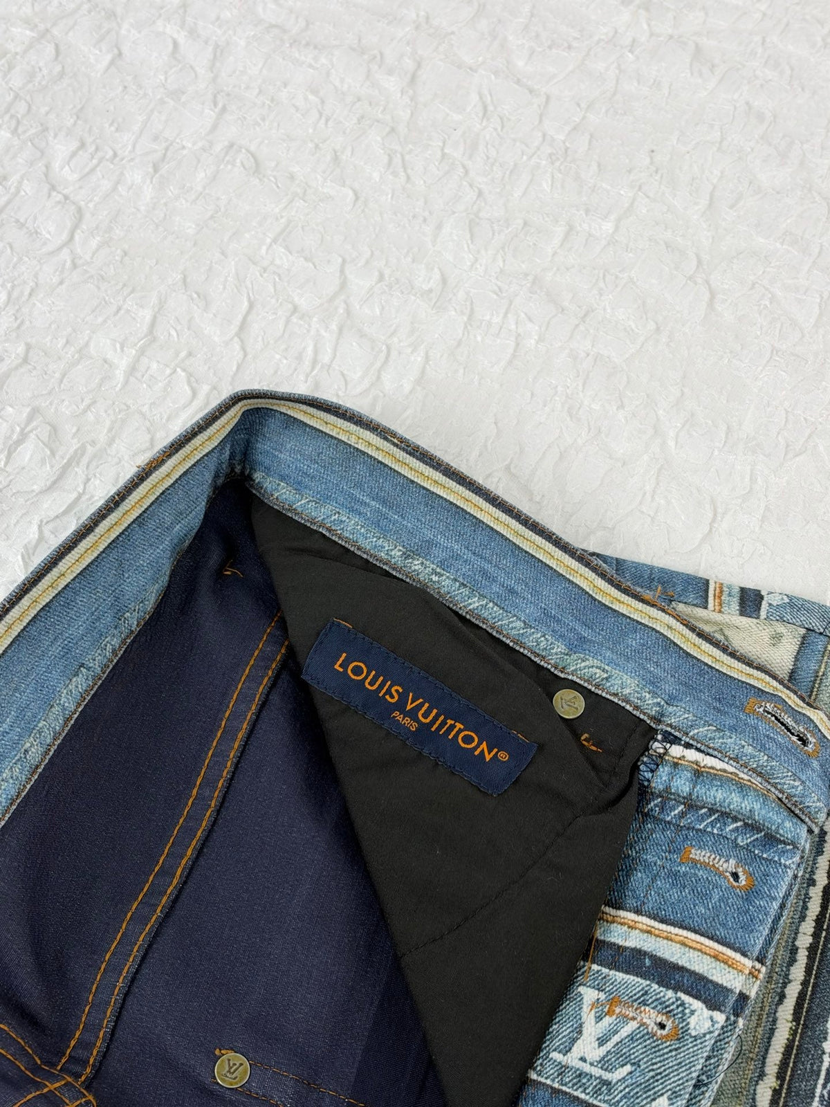 260928 New high-quality striped plaid denim shorts