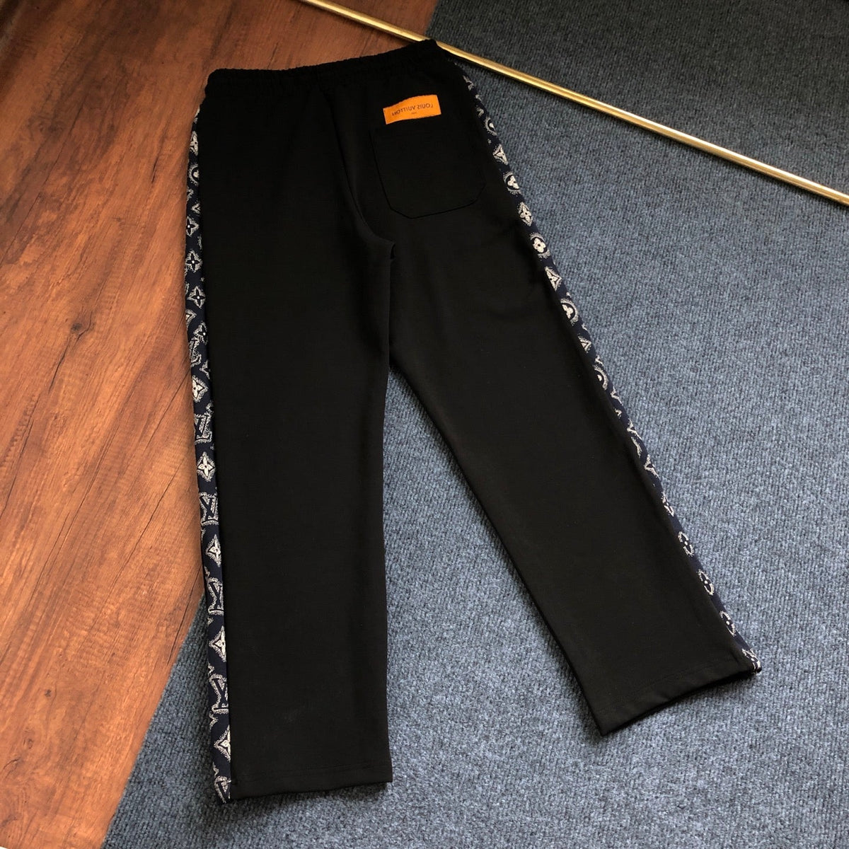 260928 New high-quality patchwork pattern casual jogging pants set