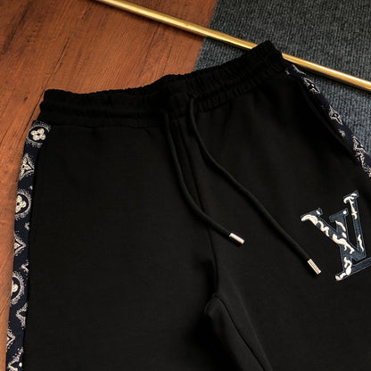 260928 New high-quality patchwork pattern casual jogging pants set