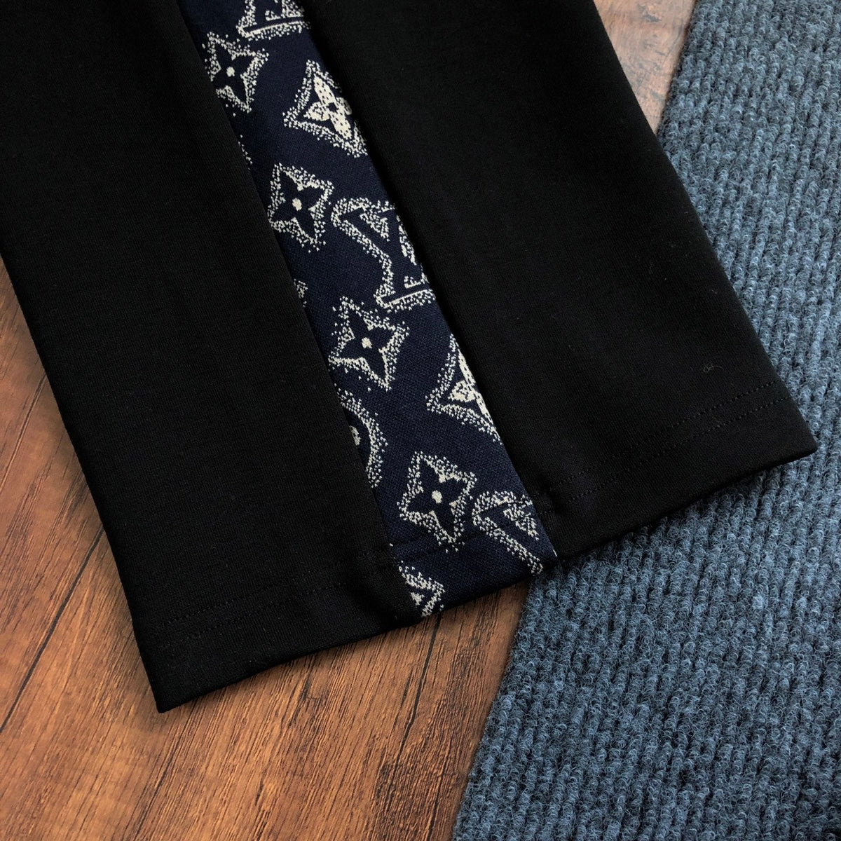 260928 New high-quality patchwork pattern casual jogging pants set