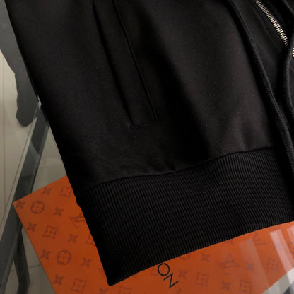 260928 New high-quality patchwork pattern casual hoodie set