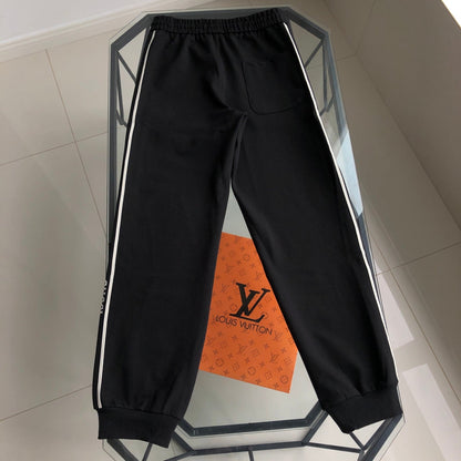 260928 New high-quality patchwork pattern casual jogging pants set