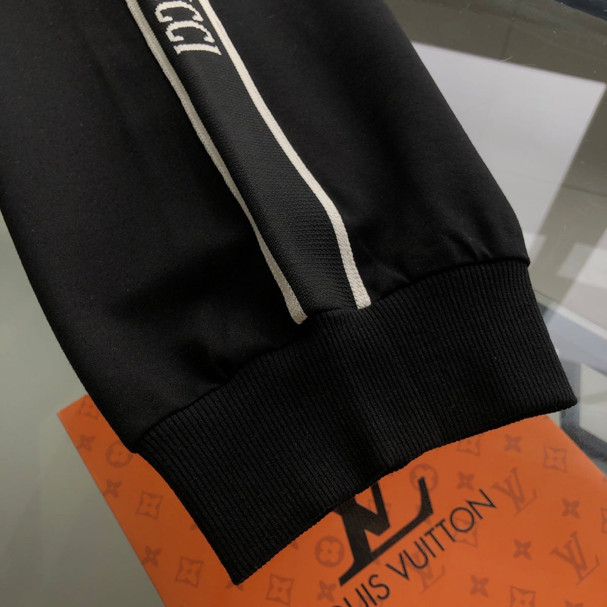 260928 New high-quality patchwork pattern casual jogging pants set