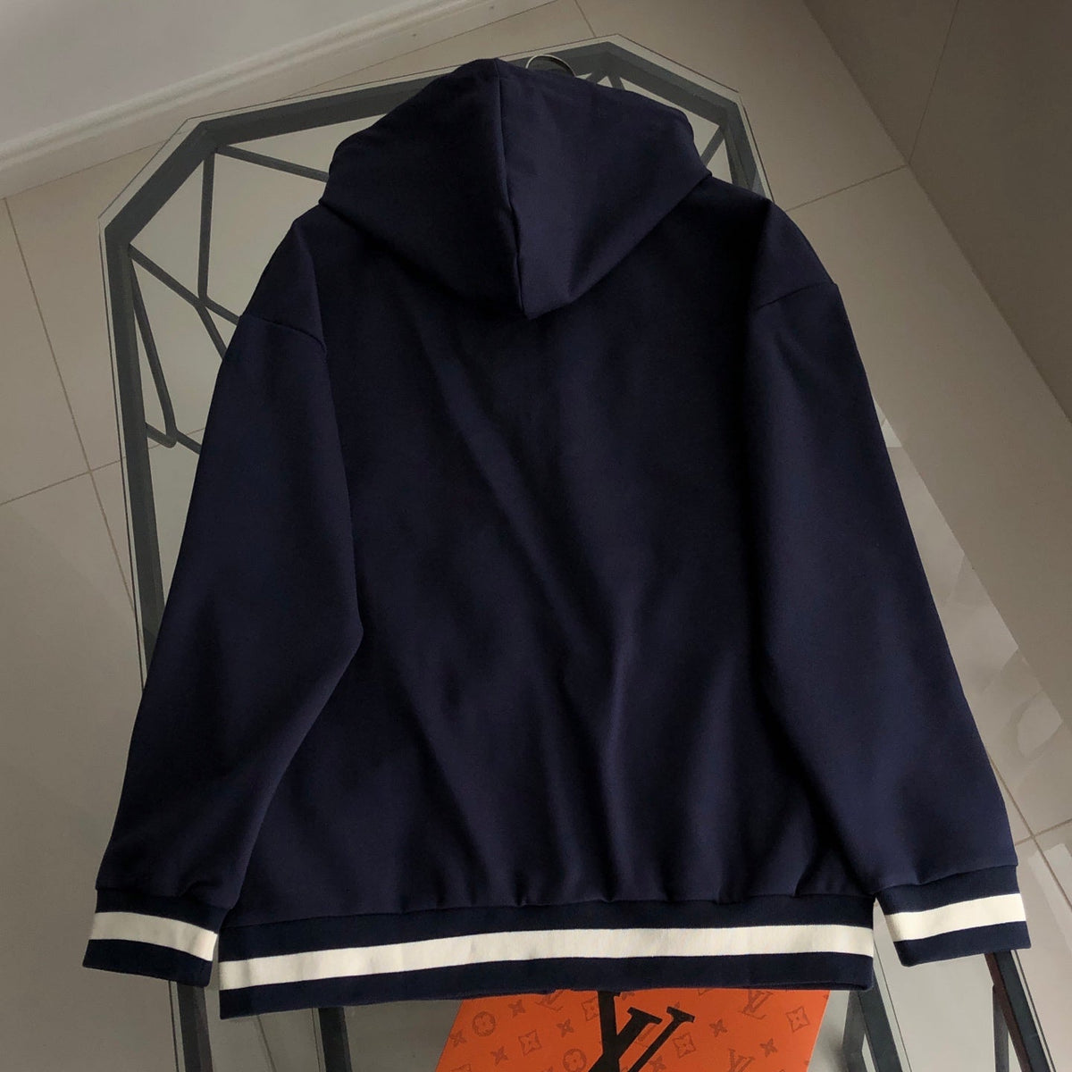 260928 New high-quality patchwork pattern casual hoodie set