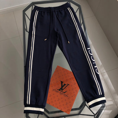 260928 New high-quality patchwork pattern casual jogging pants set