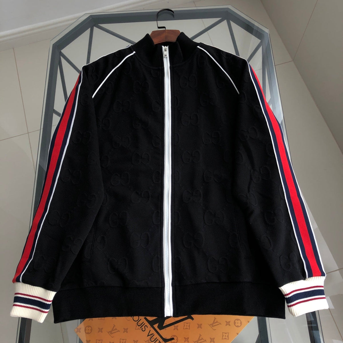 260928 New high-quality stitched fabric logo casual hooded sweatshirt set