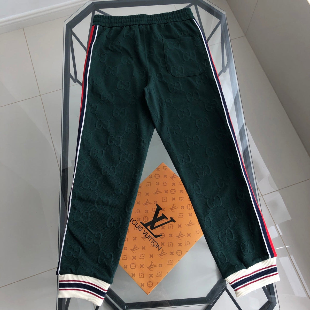 260928 New high-quality stitched fabric logo casual pants set