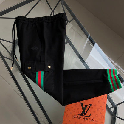 260928 New high-quality zipper pocket casual jogging pants suit