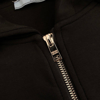 260928 New high-quality metal-stamped simple and casual sports-style zip-up hoodie
