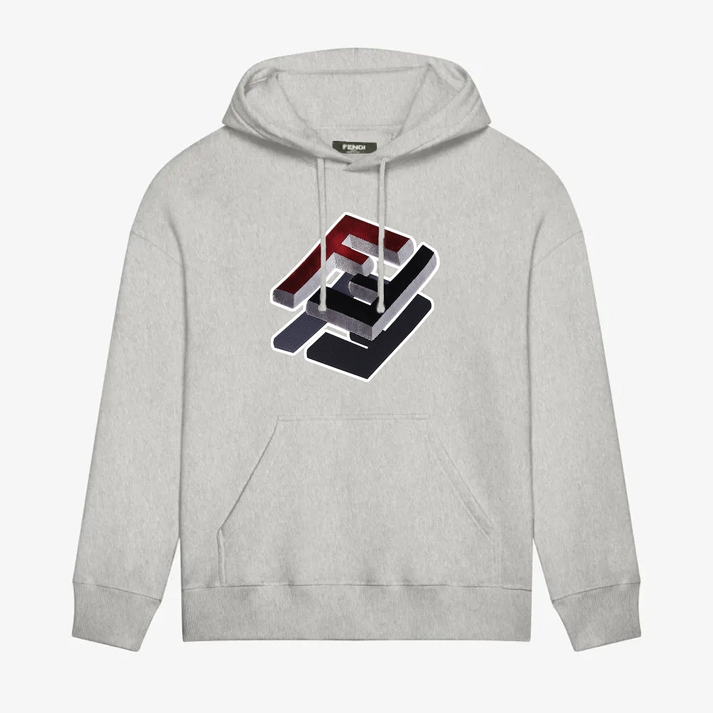 3D "FF" Print Hoodie