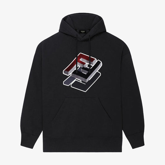 3D "FF" Print Hoodie