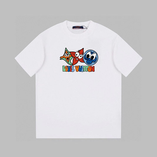 Cartoon avatar printed T-shirt